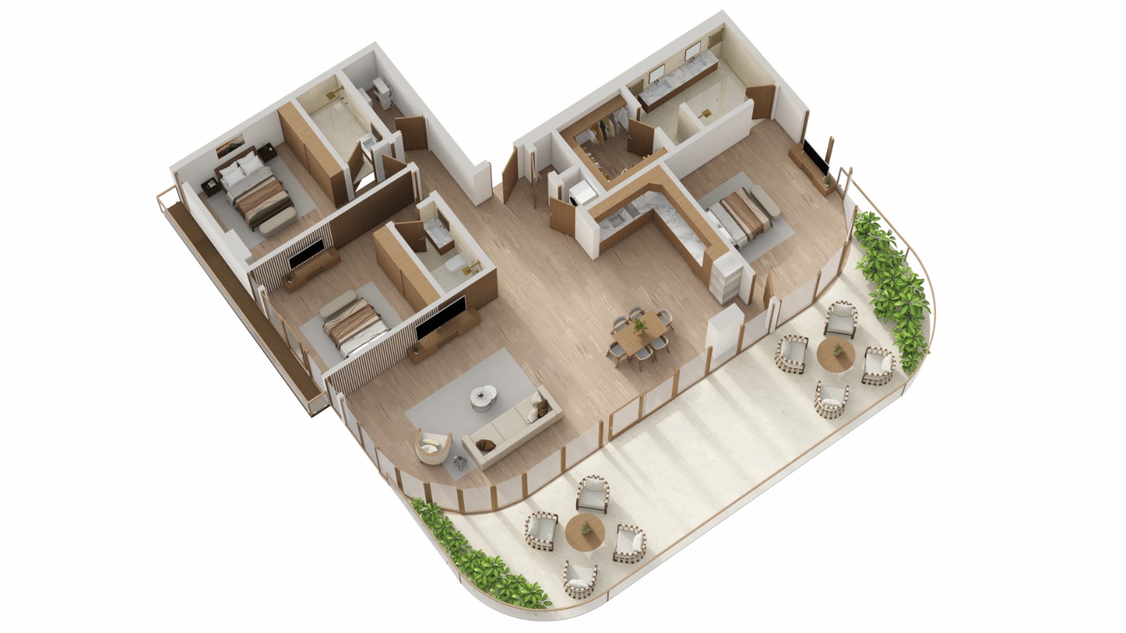 Penthouse Collection 3D layout